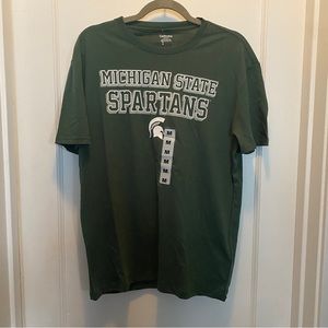 Michigan State University MSU Spartans Logo Green T-shirt - Medium NWT